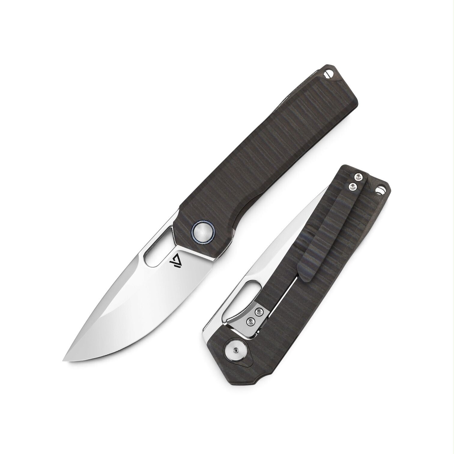 Vanguard Knives | Breaker Integral | Vanax Super Mirror / Titanium Flame - Frame Lock & Timascus Clip | VORBESTELLUNG