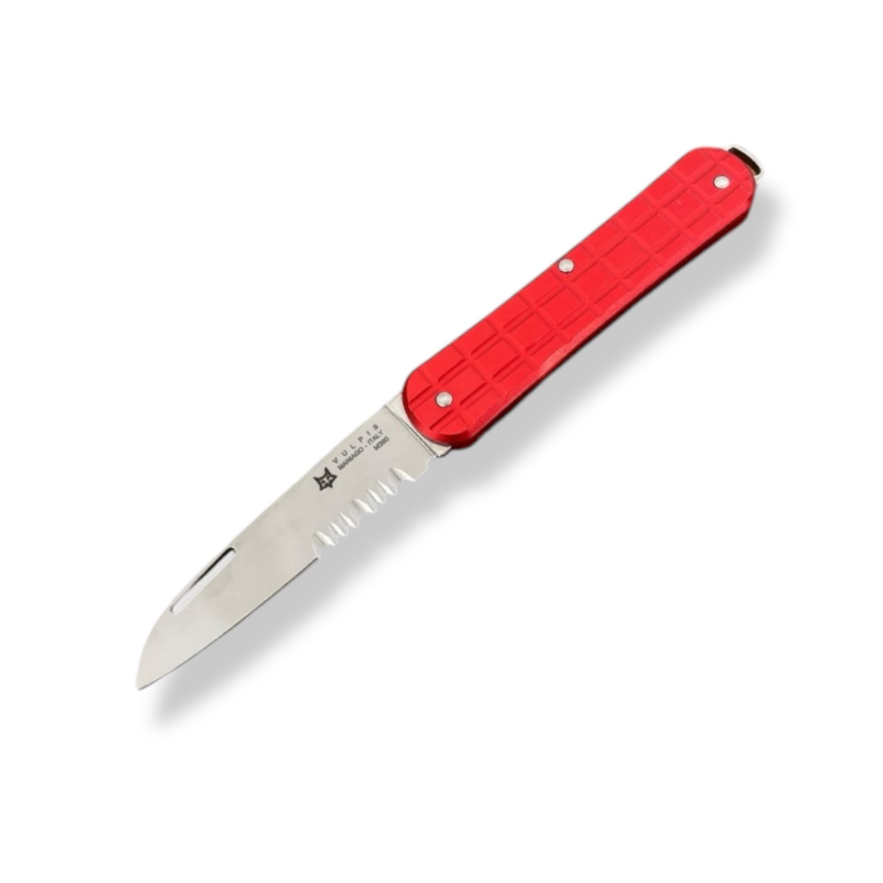 FOX KNIVES VULPIS TFG EDITION FRAG Muster/ Serration Klinge/ Slipjoint mit Clip