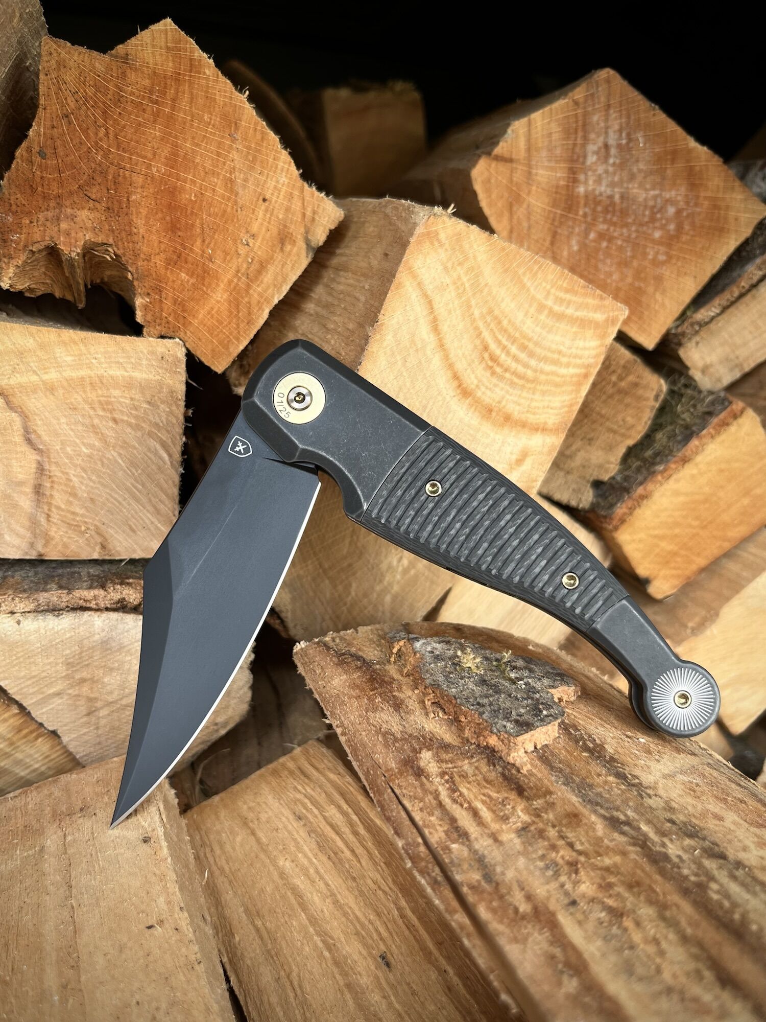 FOX Knives GVP "Gitano" Gen 2 / Magnacut PVD / Titan PVD 3K-CF Clip (ohne Flipper) – Bild 2