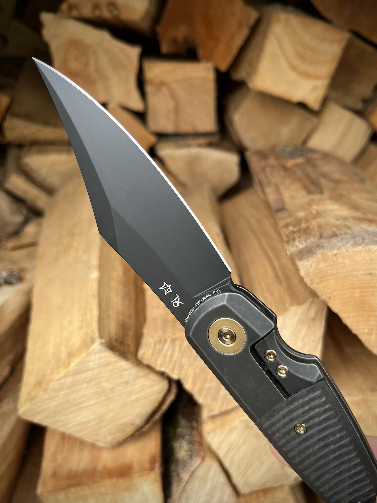 FOX Knives GVP "Gitano" Gen 2 / Magnacut PVD / Titan PVD 3K-CF Clip (ohne Flipper) – Bild 5
