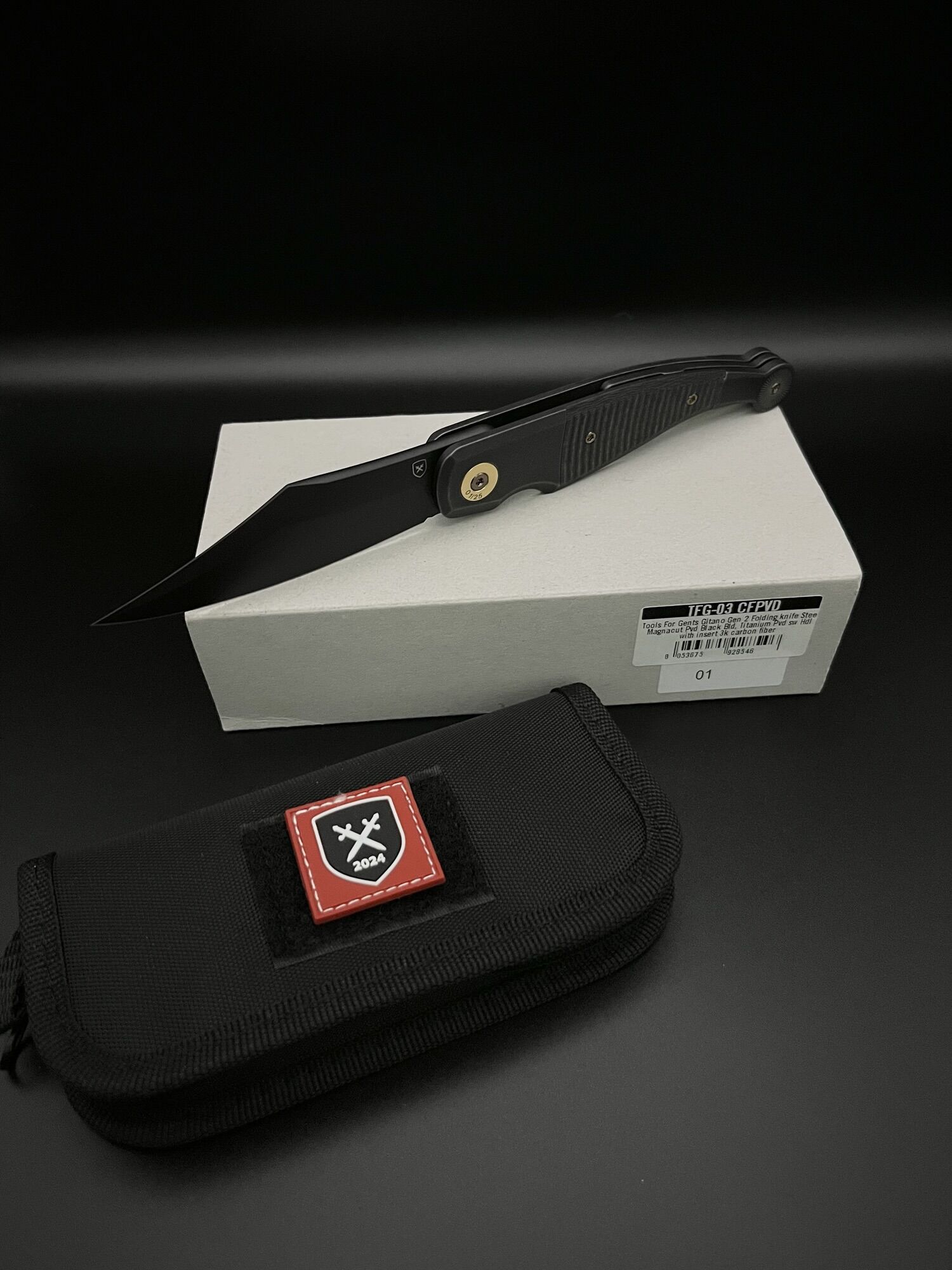 FOX Knives GVP "Gitano" Gen 2 / Magnacut PVD / Titan PVD 3K-CF Clip (ohne Flipper) – Bild 10