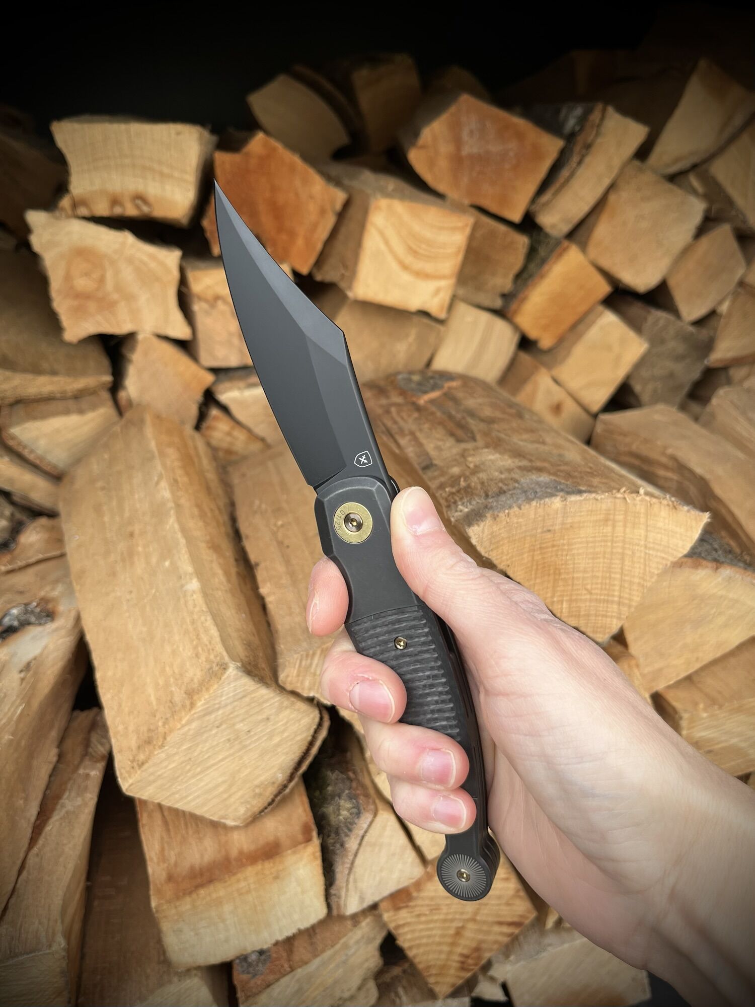 FOX Knives GVP "Gitano" Gen 2 / Magnacut PVD / Titan PVD 3K-CF Clip (ohne Flipper) – Bild 4