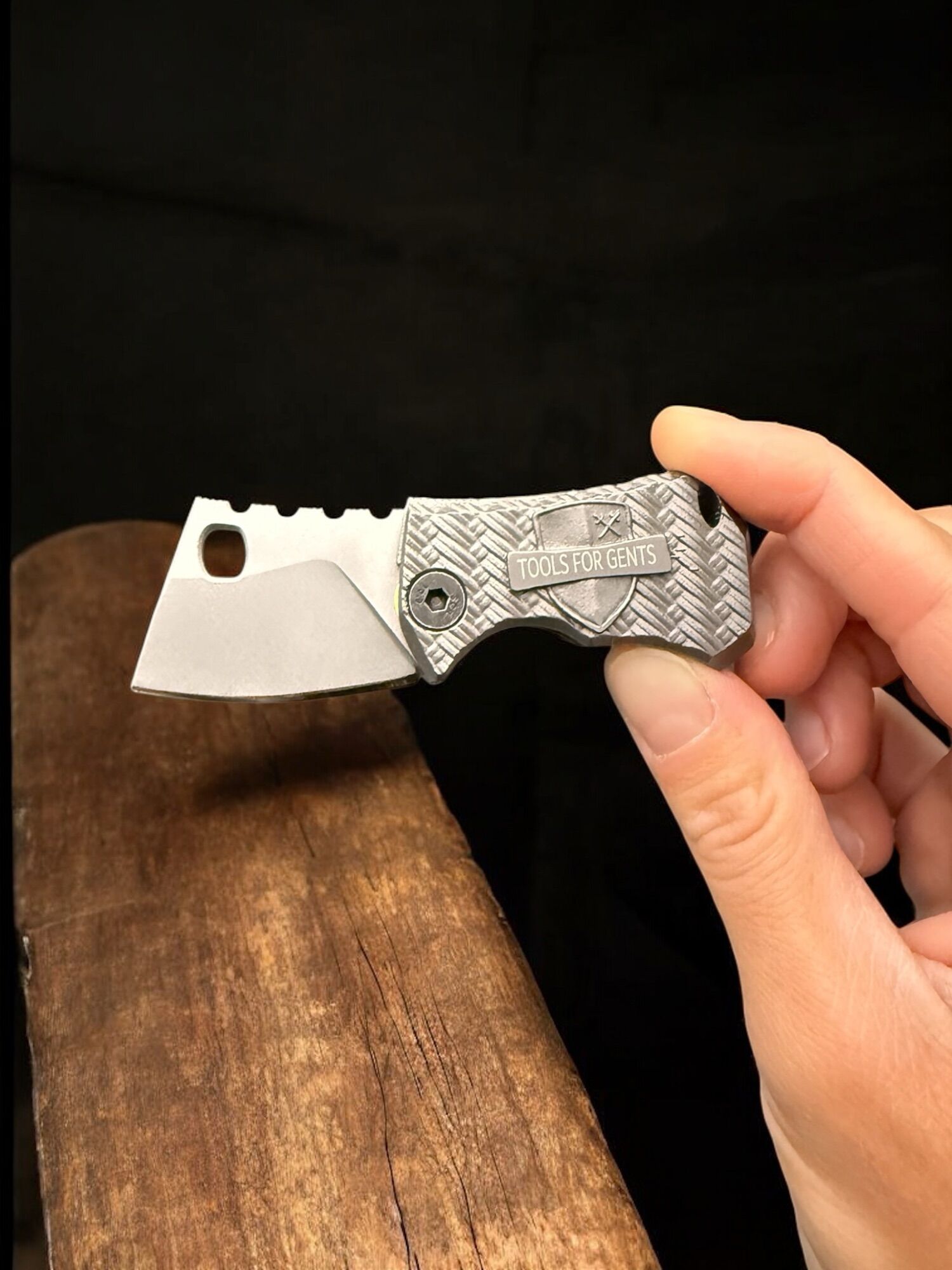Midgards-Messer | Shorty Legacy Edition | 3D Titan printed Slipjoint "doppelter crane force" D2 satiniert – Bild 7