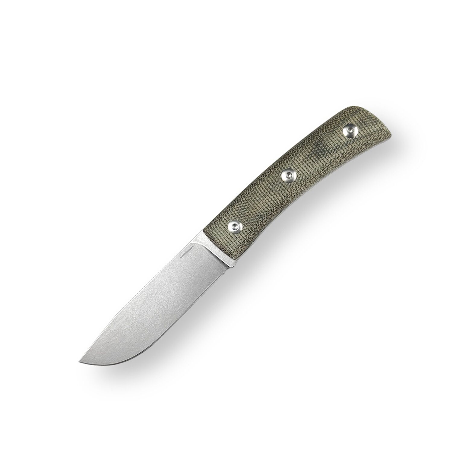 Straight Line EDC| BUSTER | Green Canvas Micarta - M390