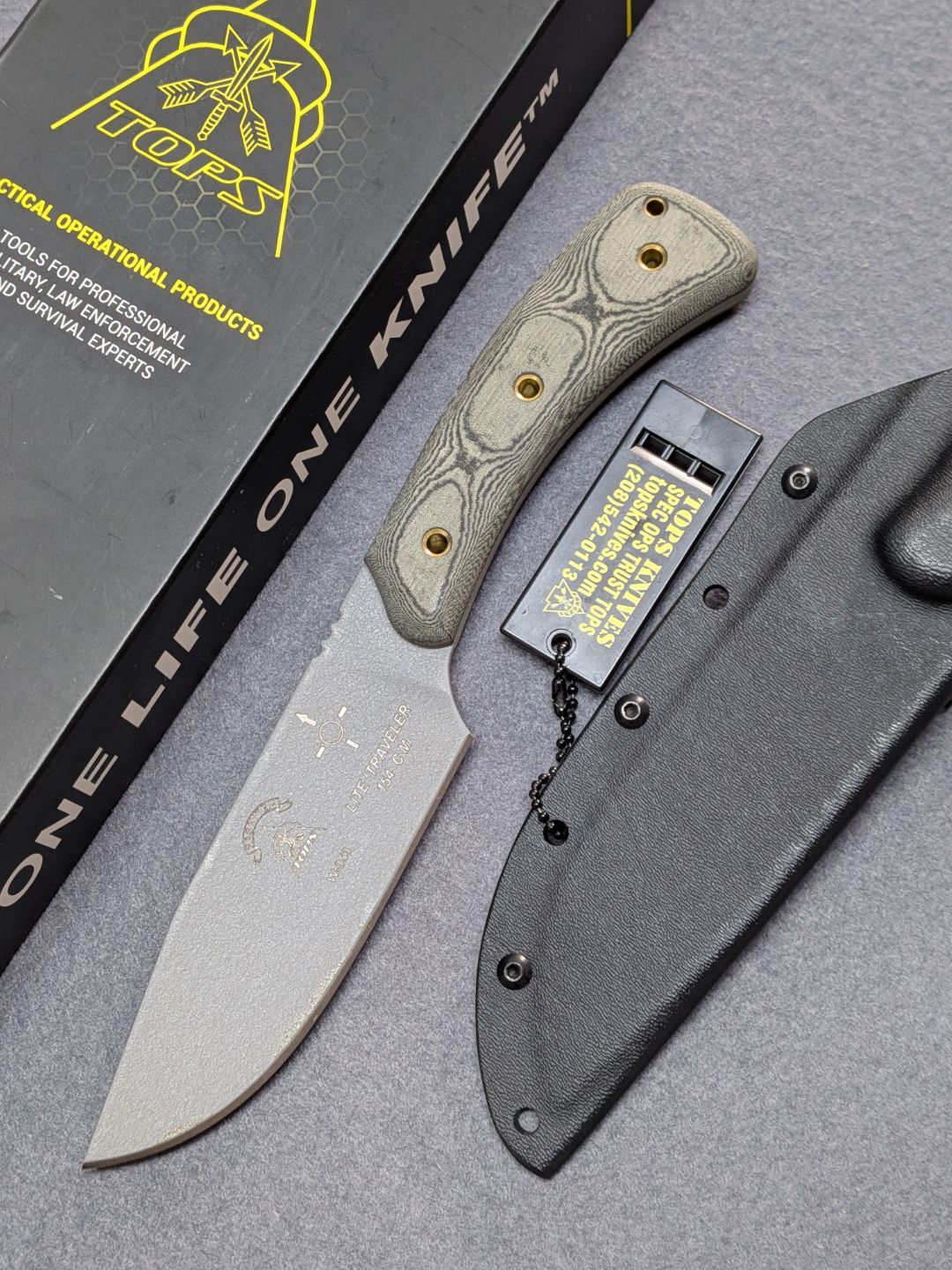 Tops Knives "Pasayten Lite Traveler" 154 CM / Micarta (SH) – Bild 2