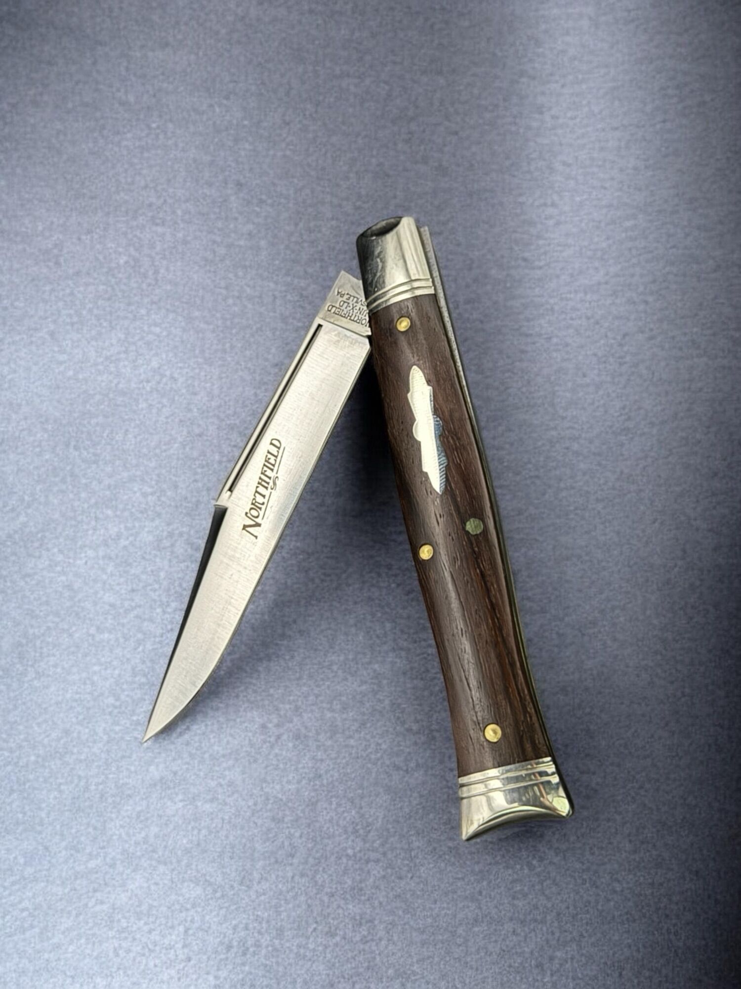 Great Eastern Cutlery GEC #631126 NF - Northfield UN-X-LD 1095 Carbon Steel Fish Tail Cocobolo Wood SATIN – Bild 2
