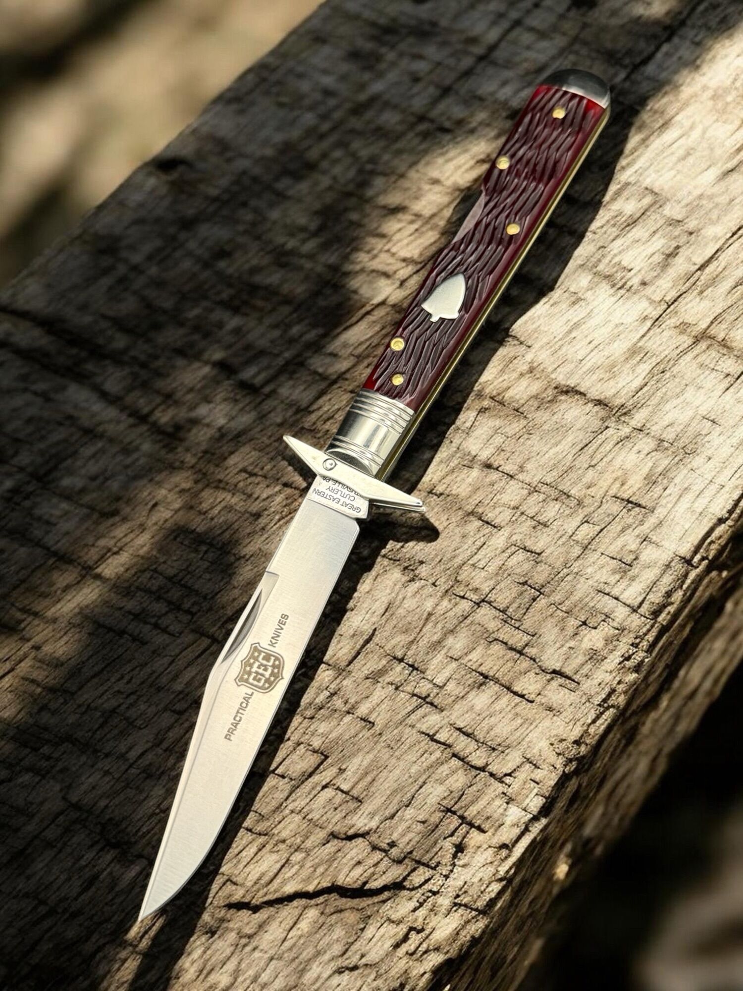Great Eastern Cutlery GEC #641126 SS LB SG - 420C Stainless Steel Babylon Hill Kraisin Jigged Bone – Bild 2