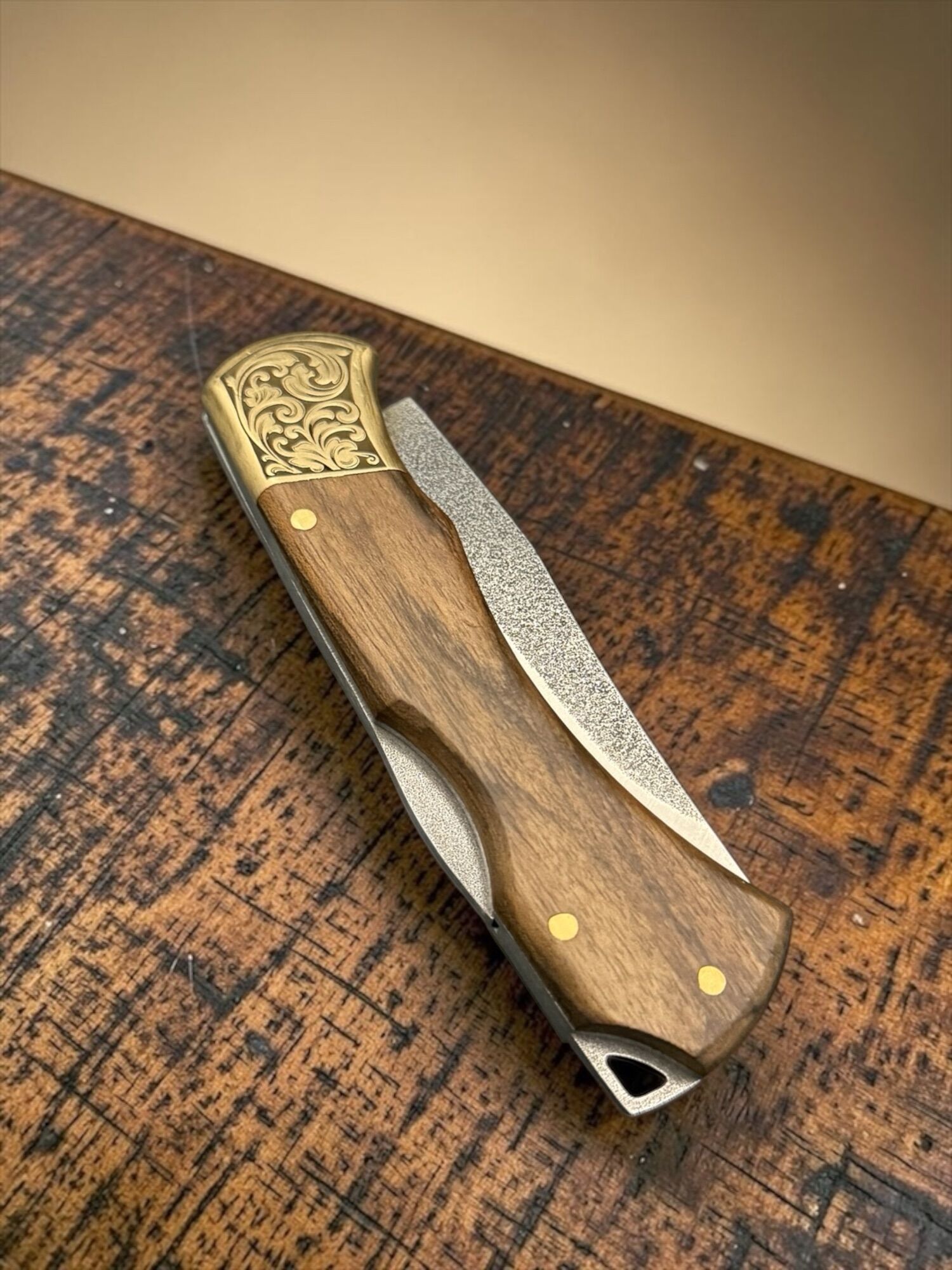BIÇAK BURADA | TAURUS GUARD | Handmade - N690 & Walnussholz / Industrieholz (Verbundholz) – Bild 13