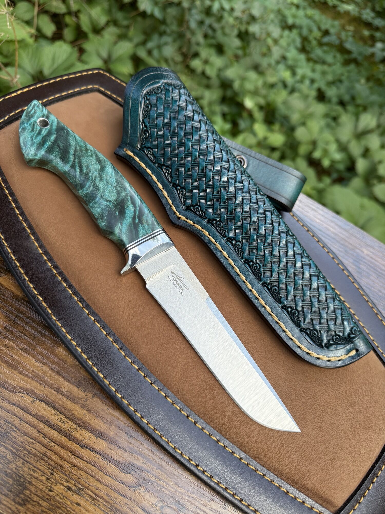 Tokaba Knives Türkiye - Custom Modell - Vanadis 8 / Amboyna Wood (#28) – Bild 4