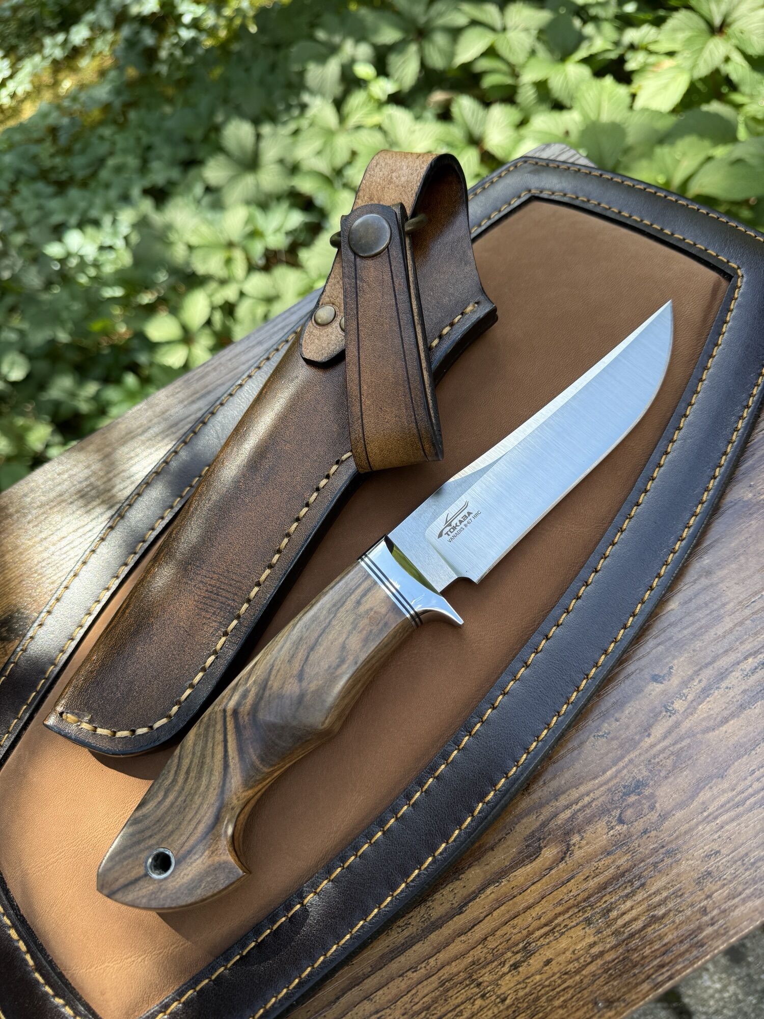 Tokaba Knives Türkiye - Custom Modell - Vanadis 8 / Santos Wood (#26) – Bild 3