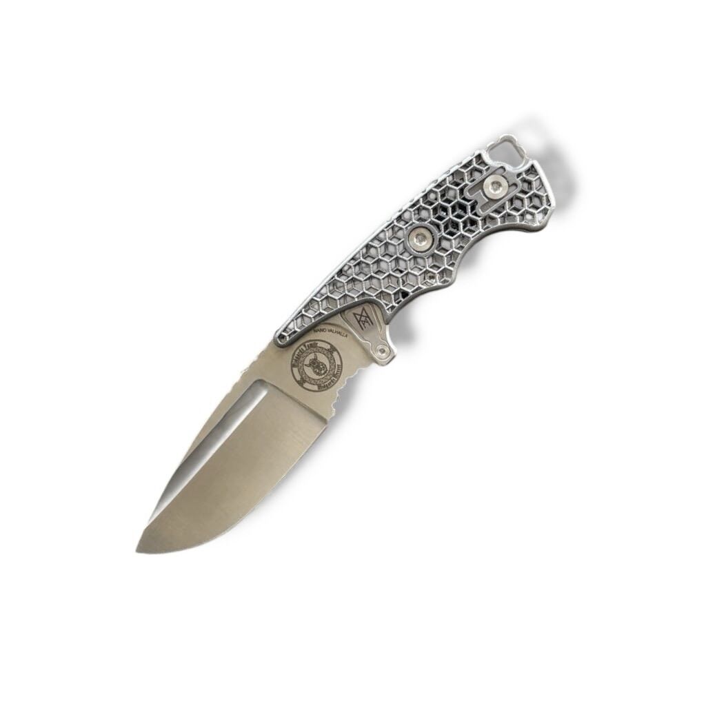 Midgards-Messer | NANO VALHALLA DROPPOINT | TITAN PRINT / Hybrid Cryo - Limitiert xx/150