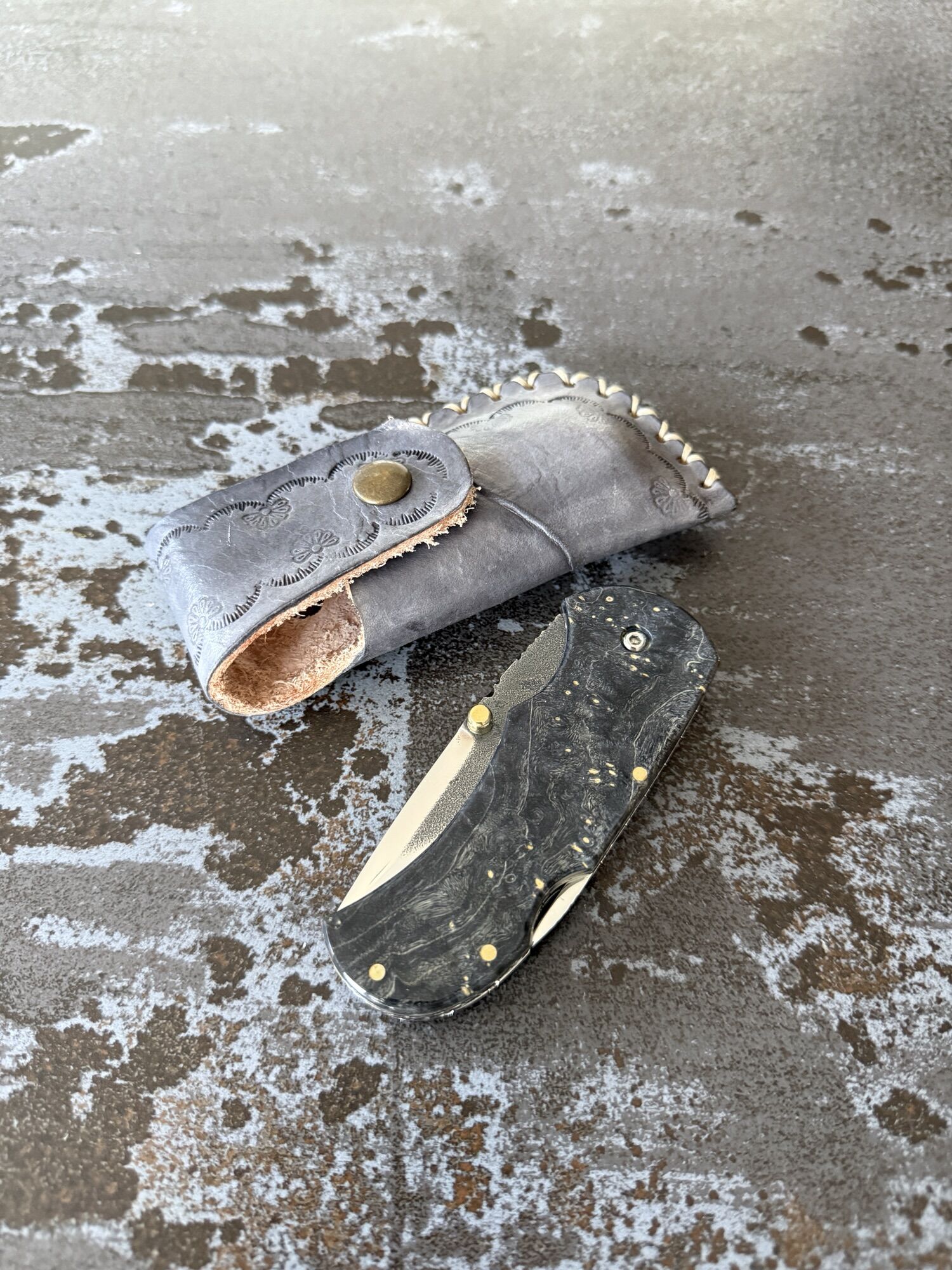 TFG | K.M.A. USTA BACKLOCK | Burl | Hand Finished Guilloché - N690 Semi Mirror Polish - Image 3