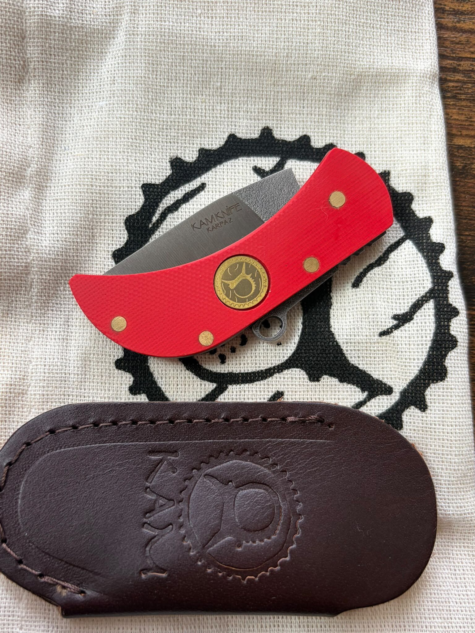 KAM KNIFE | KARPAZ | Böhler N690 | G10 Rot – Bild 4