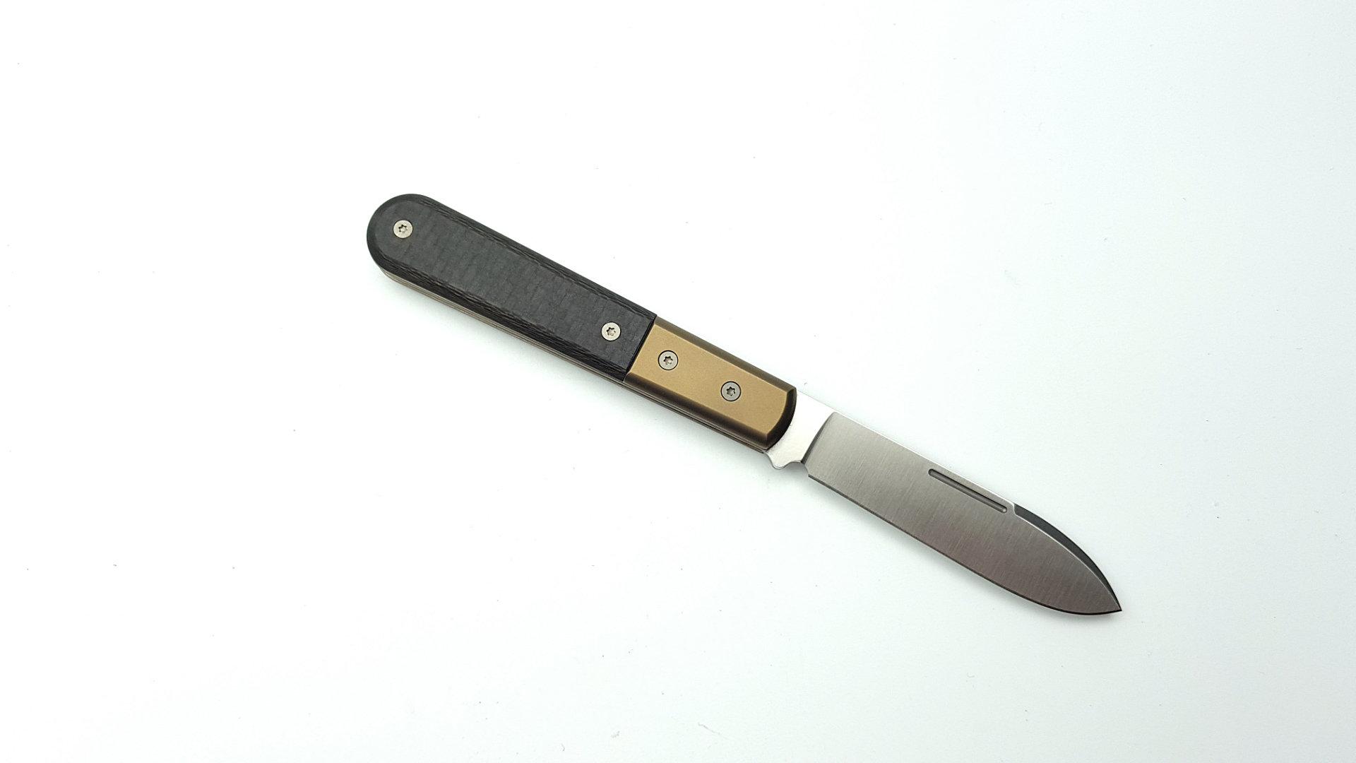 LionSteel CollectorKnives Roundhead Spear Jack - Spearpoint M390 - Bronze Backen - Carbon - (CK0111BRCF) – Bild 2