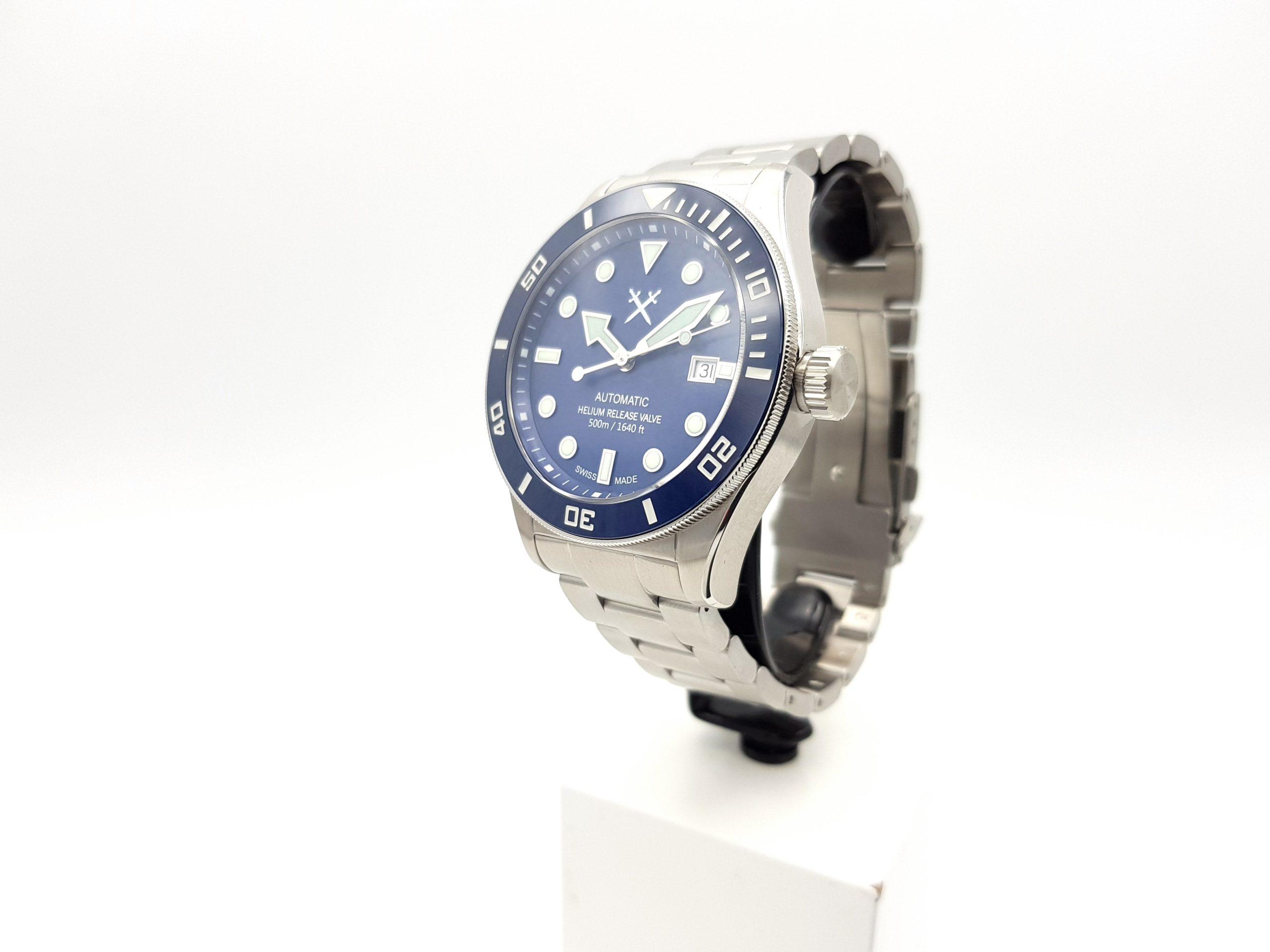 Tools For Gents SPORT DIVER (Stahl/Blau) 44 mm Taucheruhr Sellita SW200 Automatik SWISS MADE – Bild 3