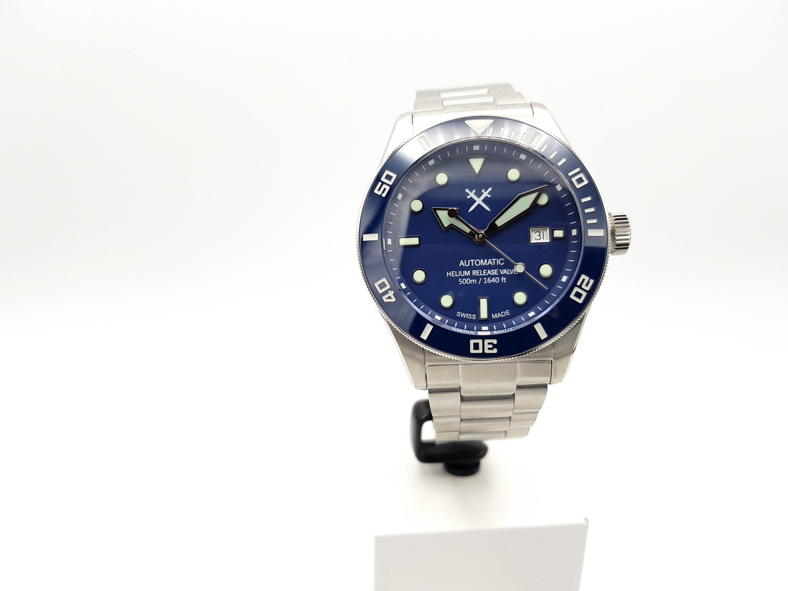Tools For Gents SPORT DIVER (Stahl/Blau) 44 mm Taucheruhr Sellita SW200 Automatik SWISS MADE – Bild 4