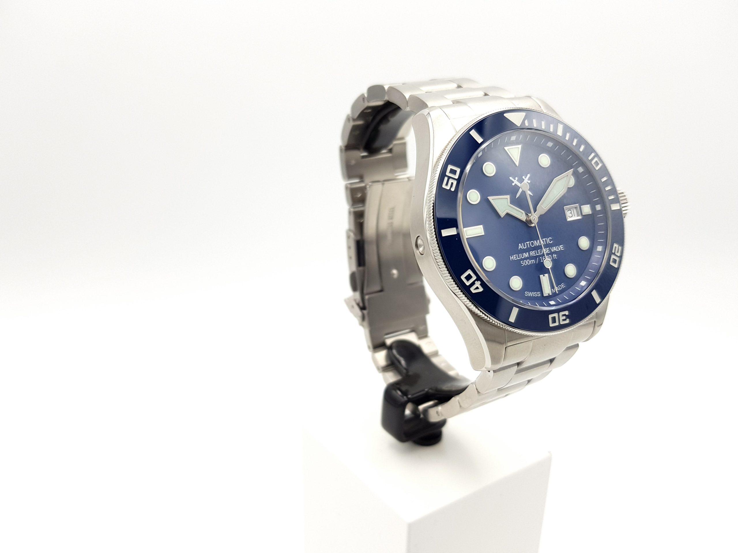 Tools For Gents SPORT DIVER (Stahl/Blau) 44 mm Taucheruhr Sellita SW200 Automatik SWISS MADE – Bild 5