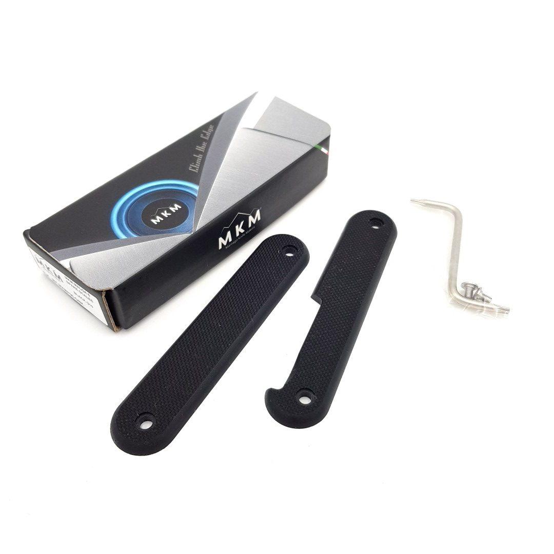 Replacement Handle Scales for MKM MALGA 6 Pocket Knife - G10 Black - Image 3