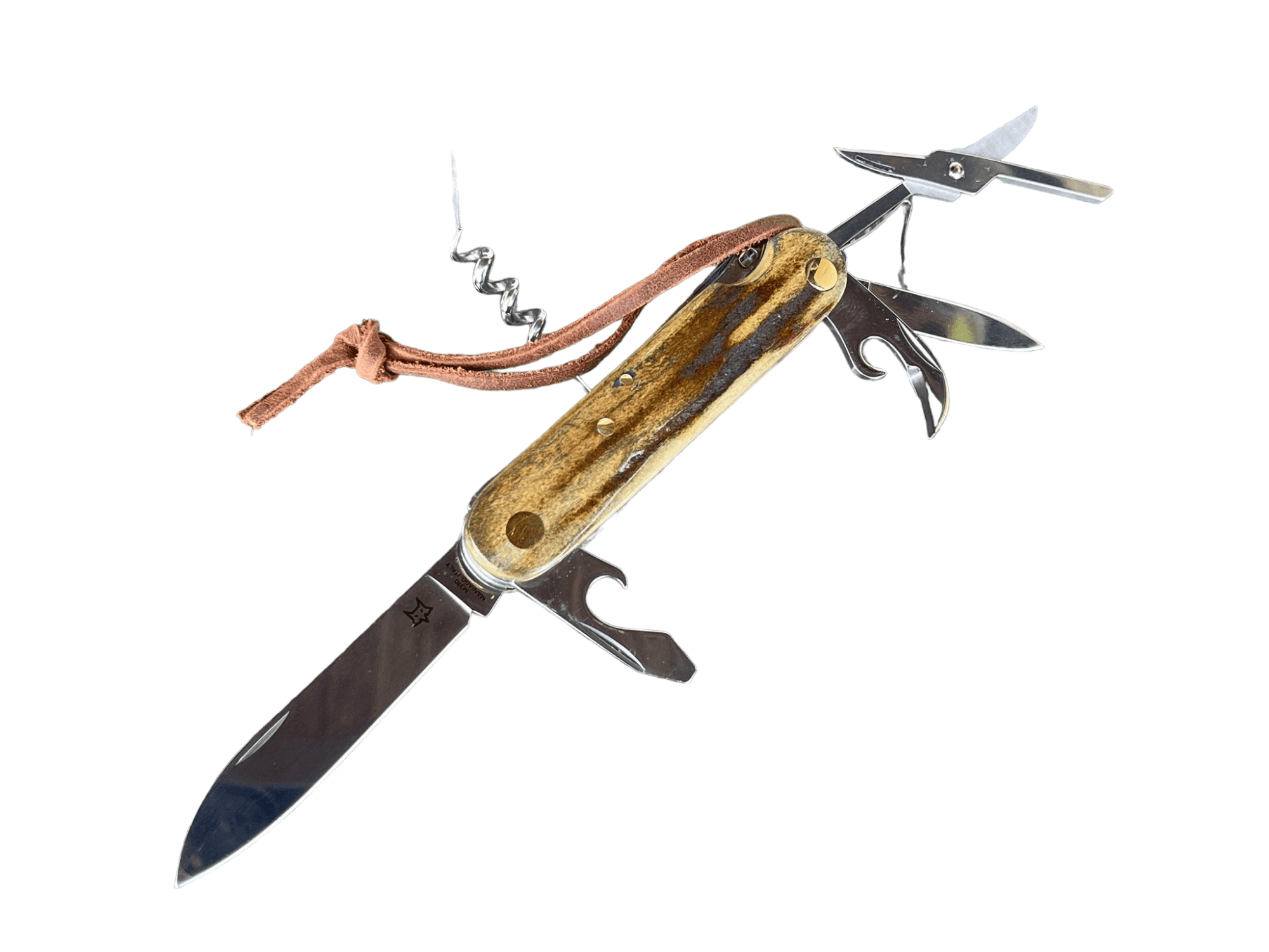 FOX KNIVES VENATORES CLASSIC STAG MULTI-TOOL (7 TOOLS) M390 KUHHORN