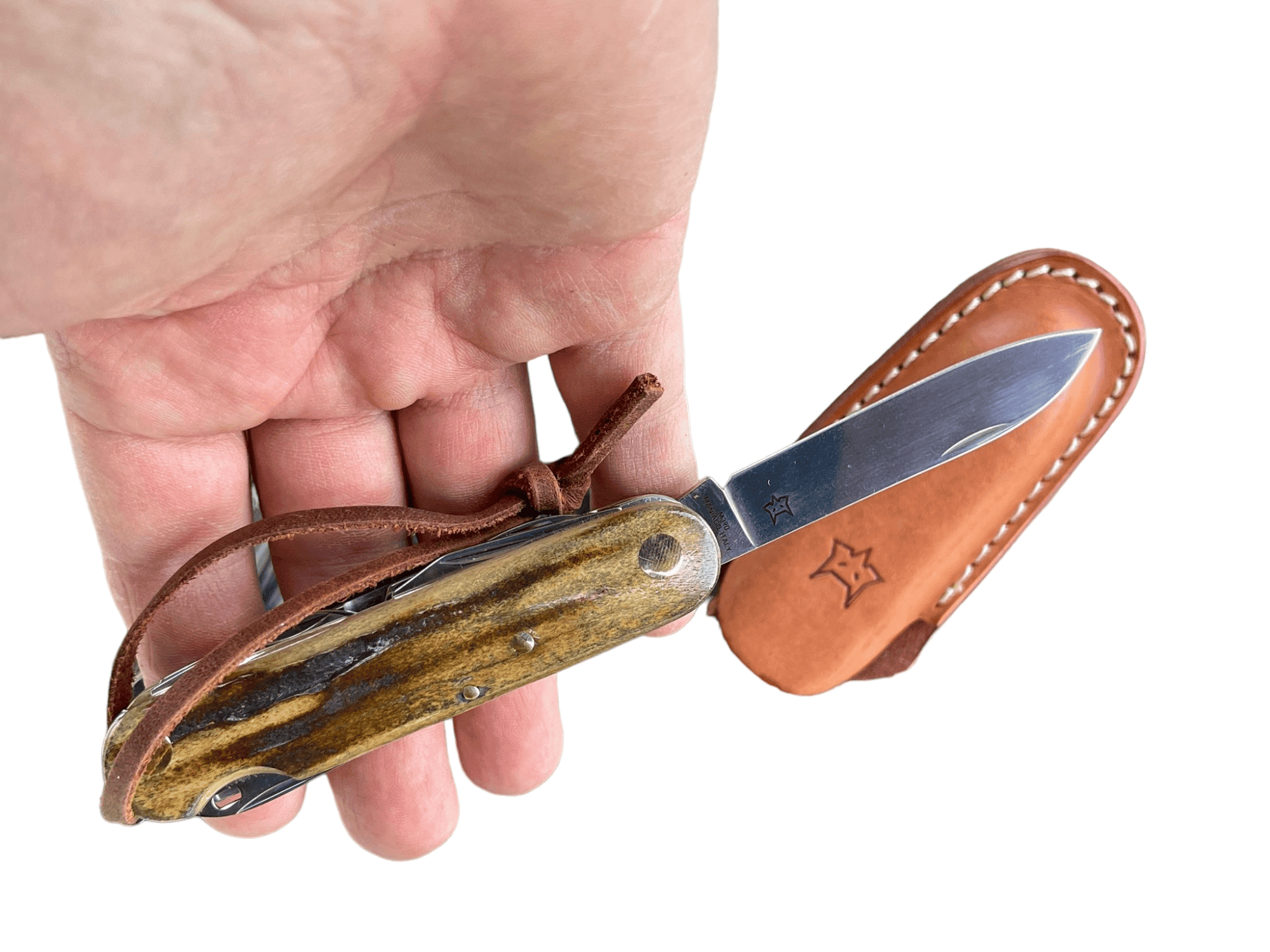 FOX KNIVES VENATORES CLASSIC STAG MULTI-TOOL (7 TOOLS) M390 KUHHORN – Bild 9