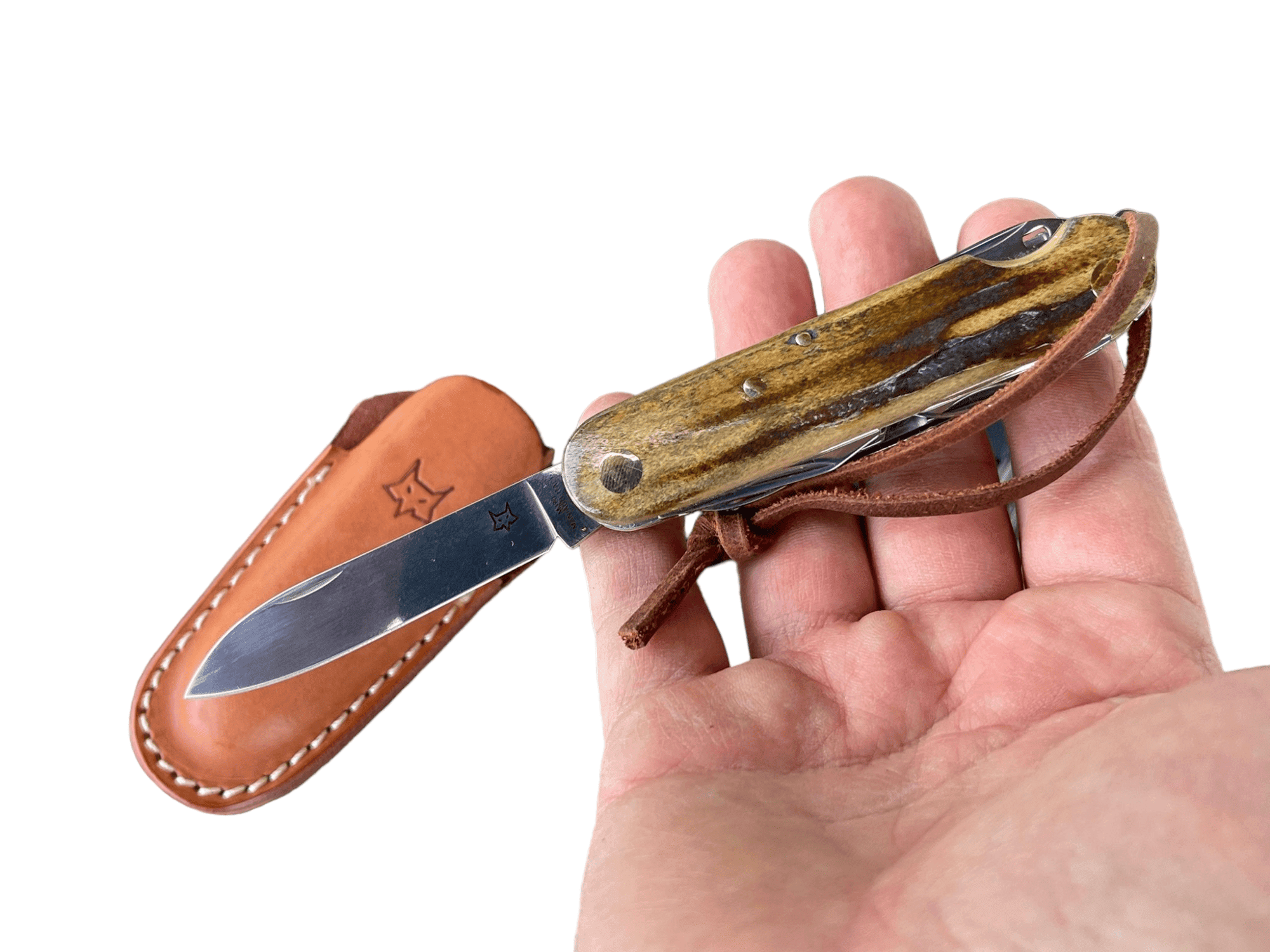 FOX KNIVES VENATORES CLASSIC STAG MULTI-TOOL (7 TOOLS) M390 KUHHORN – Bild 5