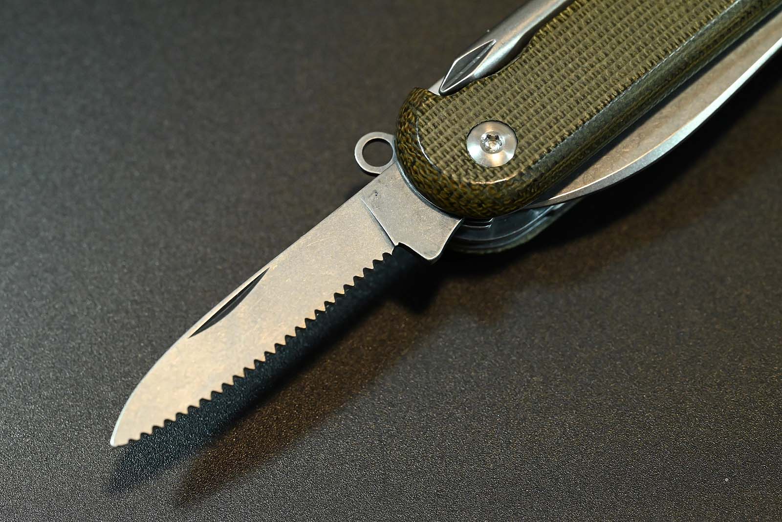 MKM MALGA 5 Multitool - Green Micarta - MagnaCut Blade – Bild 8