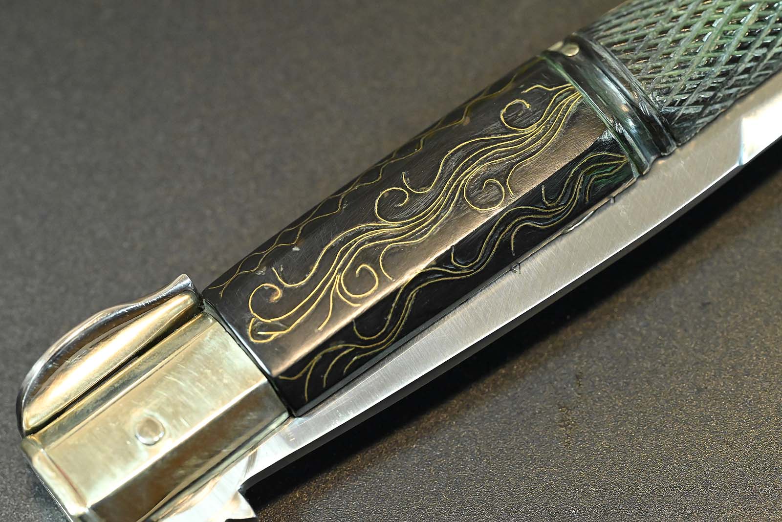 L'Artigiano Scarperia "HISTORIC AVIGLIANO CROSSBOW KNIFE" - C70 / Büffelhorn - 100 % Custom Handmade in Scarperia Italy – Bild 4