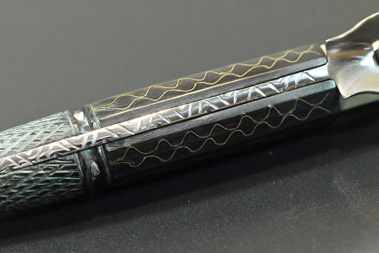 L'Artigiano Scarperia "HISTORIC AVIGLIANO CROSSBOW KNIFE" - C70 / Büffelhorn - 100 % Custom Handmade in Scarperia Italy – Bild 9