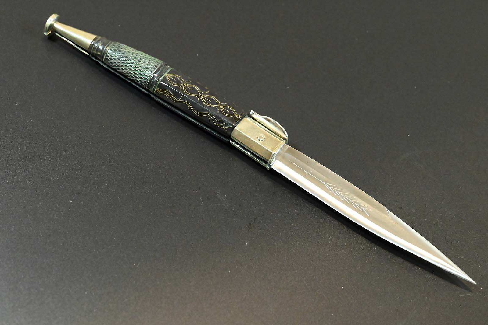 L'Artigiano Scarperia "HISTORIC AVIGLIANO CROSSBOW KNIFE" - C70 / Büffelhorn - 100 % Custom Handmade in Scarperia Italy – Bild 11