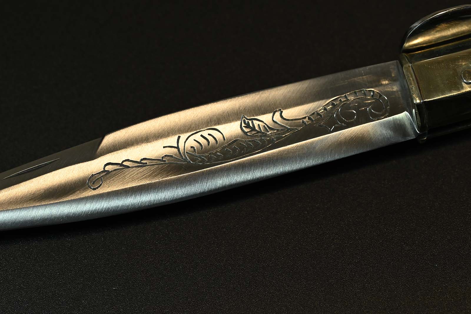L'Artigiano Scarperia "HISTORIC AVIGLIANO CROSSBOW KNIFE" - C70 / Büffelhorn - 100 % Custom Handmade in Scarperia Italy – Bild 16