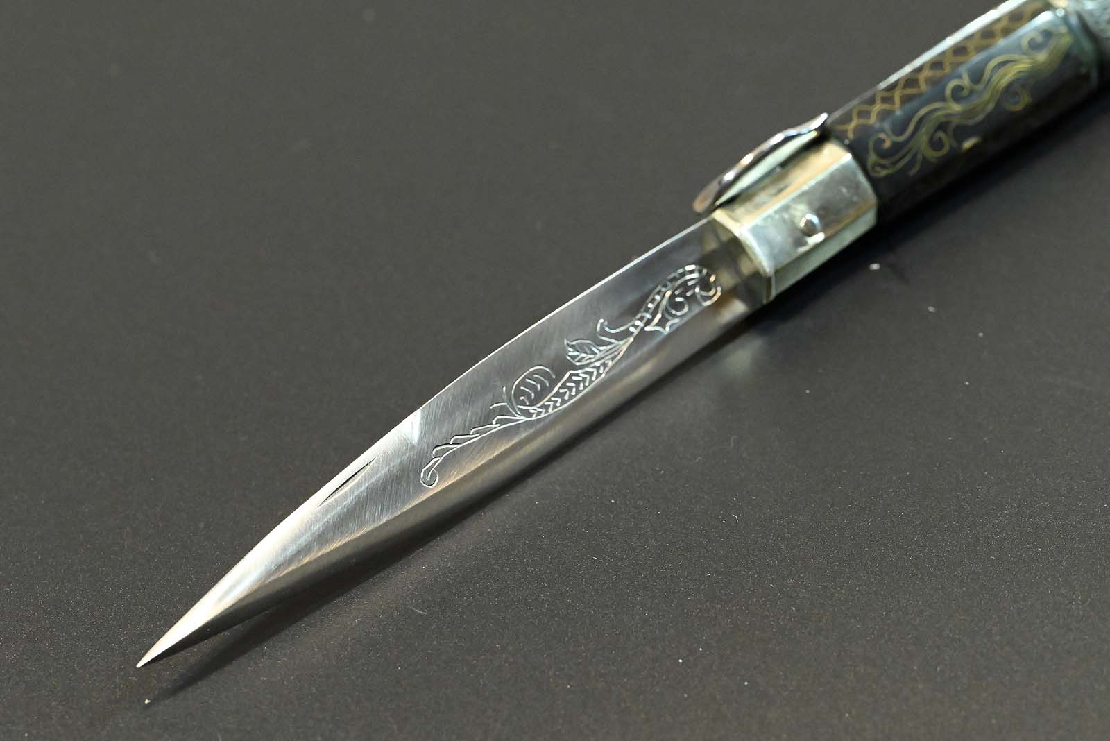 L'Artigiano Scarperia "HISTORIC AVIGLIANO CROSSBOW KNIFE" - C70 / Büffelhorn - 100 % Custom Handmade in Scarperia Italy – Bild 19
