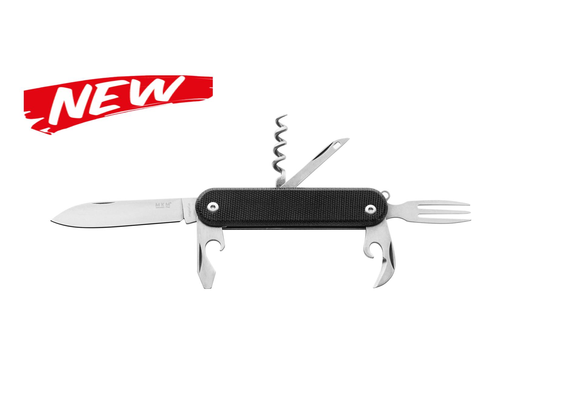 MKM MALGA 6 Multitool - Black Micarta - MagnaCut Blade - Image 2