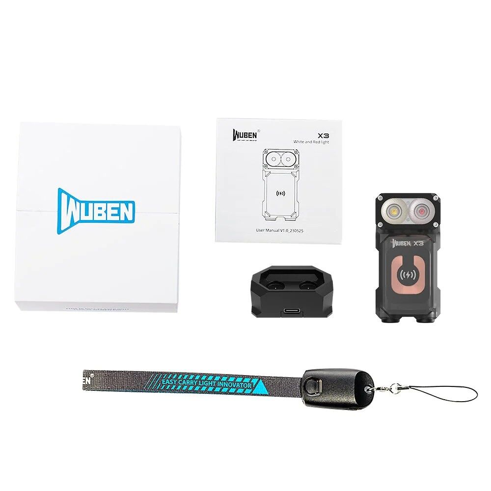 Wuben Lights Lightok X3 Owl EDC Flashlight - Your Best Owl Light Choice - Black – Bild 7