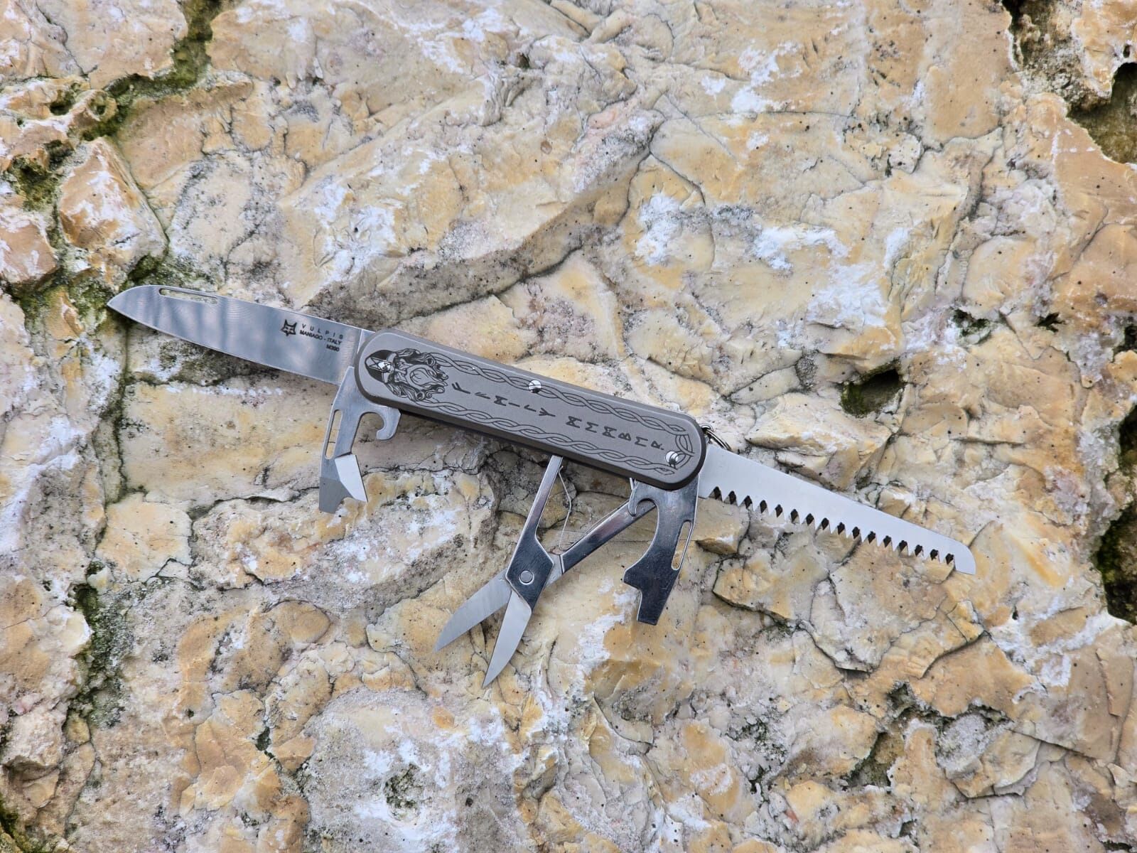 FOX KNIVES VULPIS MIDGARDS EDITION GRUPPENMESSER MULTITOOL VP-130-SF5 TICT (5 TOOLS) limitiert 1/500 – Bild 4