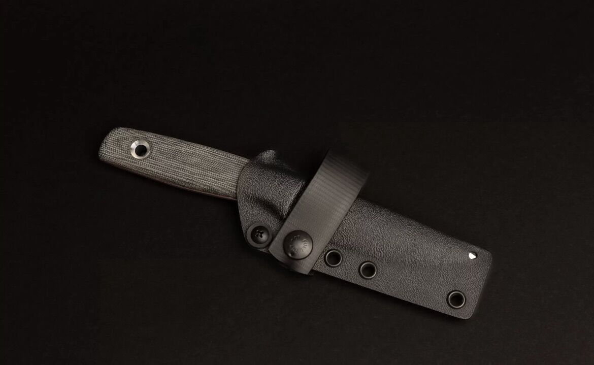 TRC Knives Classic Freedom / Satin / M390/ Black Canvas Micarta / Red liner / Kydex – Bild 6