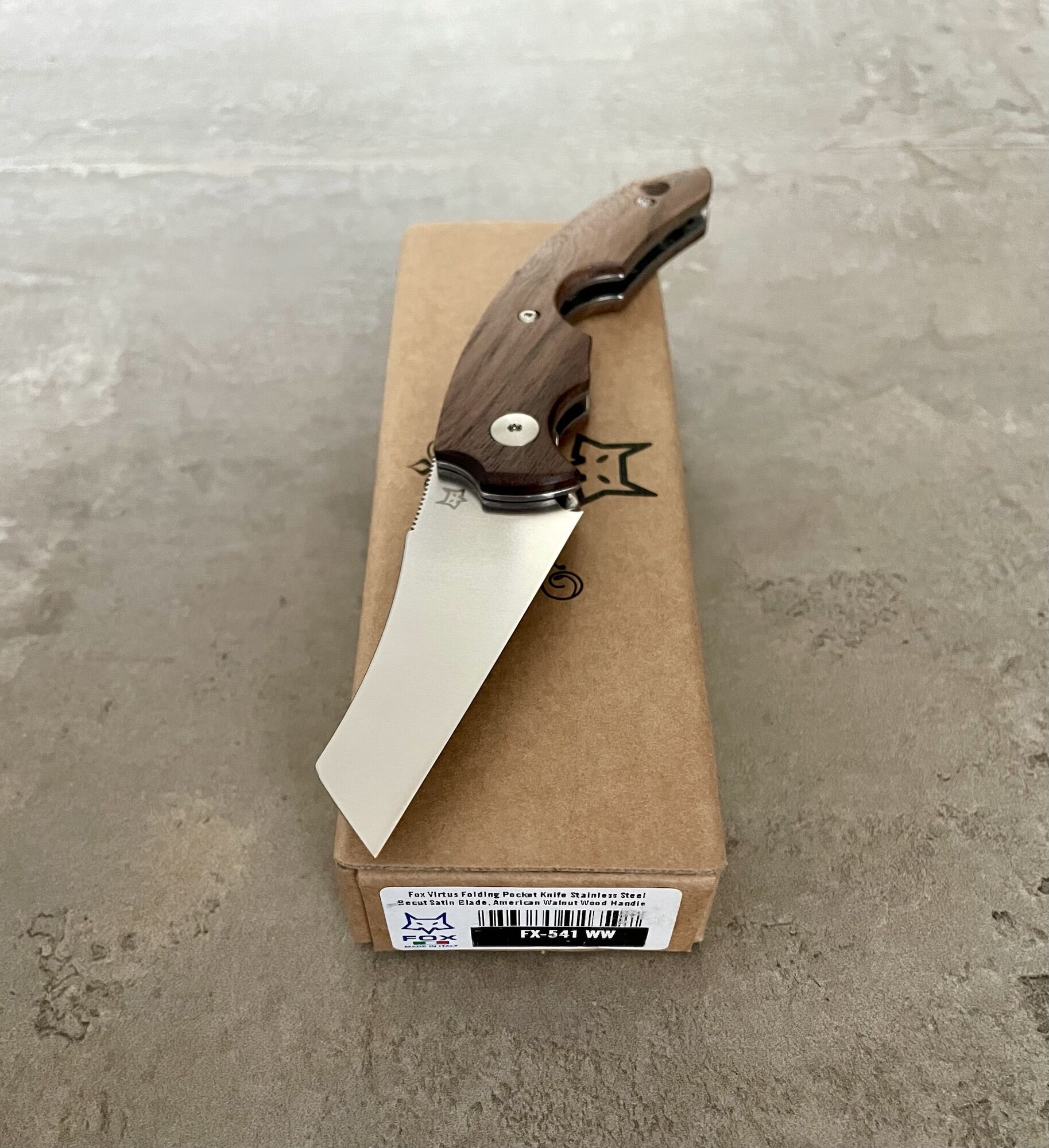 Fox Knives VIRTUS FX-541 WW Walnussholz Zigarrenmesser – Bild 7