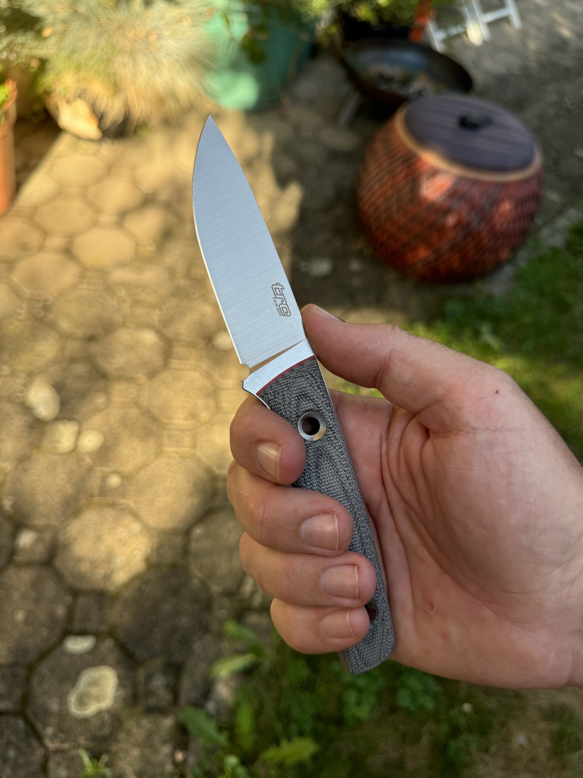TRC Knives Classic Freedom / Satin / M390/ Black Canvas Micarta / Red liner / Kydex – Bild 9