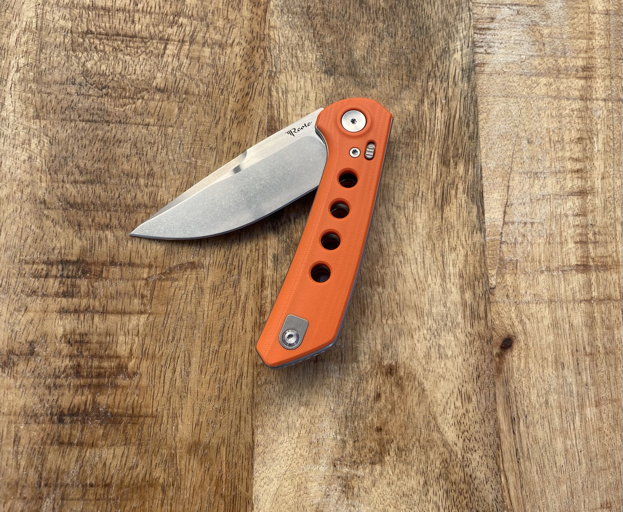 Reate Knives PL-XF Orange G10 Nitro-V/ Stonewashed – Bild 4