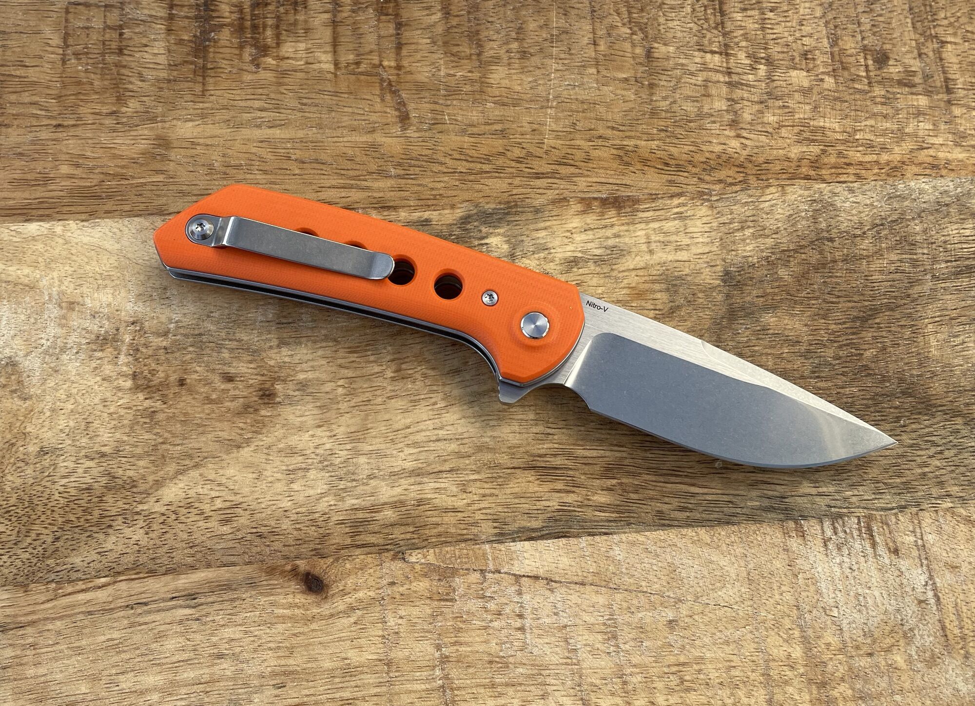 Reate Knives PL-XF Orange G10 Nitro-V/ Stonewashed – Bild 3