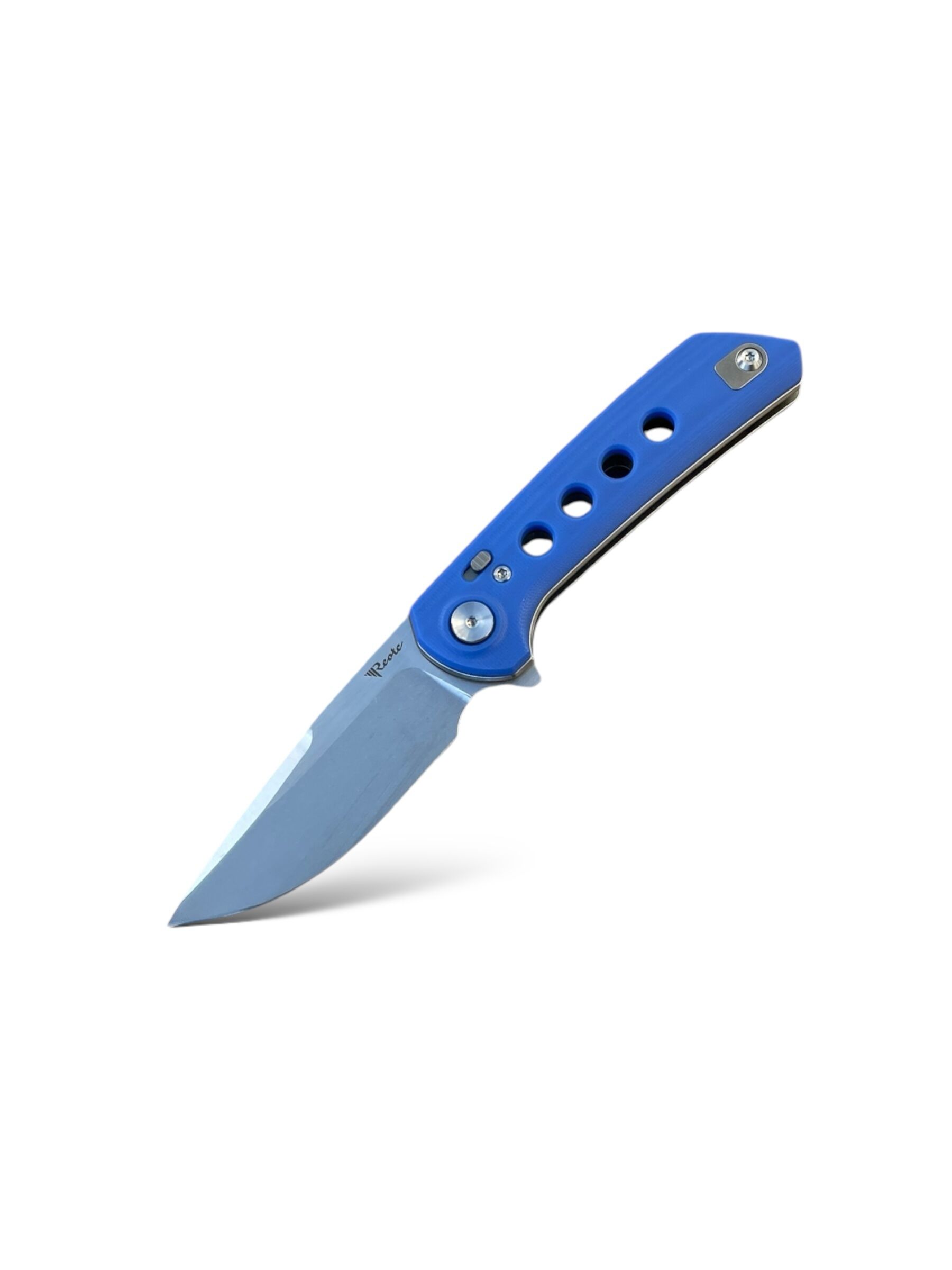 Reate Knives PL-XF Blue G10 Nitro-V/ Stonewashed