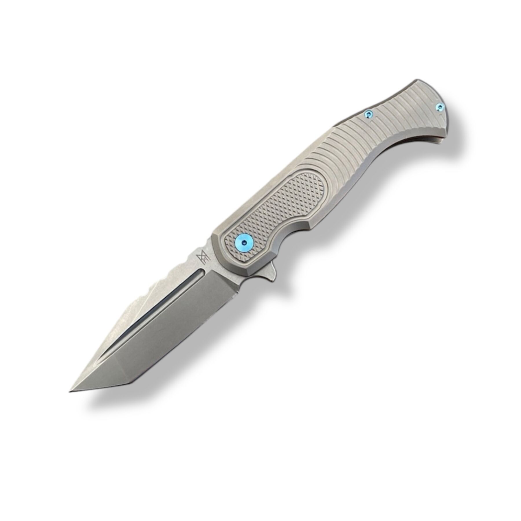 Midgards-Messer & Gudy v. Poppel Collabo Eastwood Tiger Flipper silber limitiert auf 150 Stück