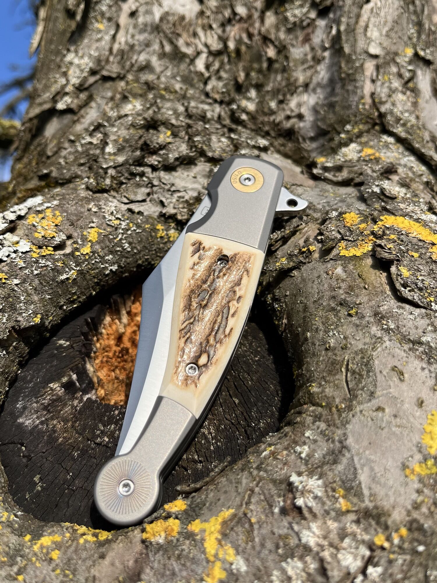 FOX Knives GVP "Gitano" Gen 2 Flipper / Magnacut / Hirschhorn-Inlay – Bild 4