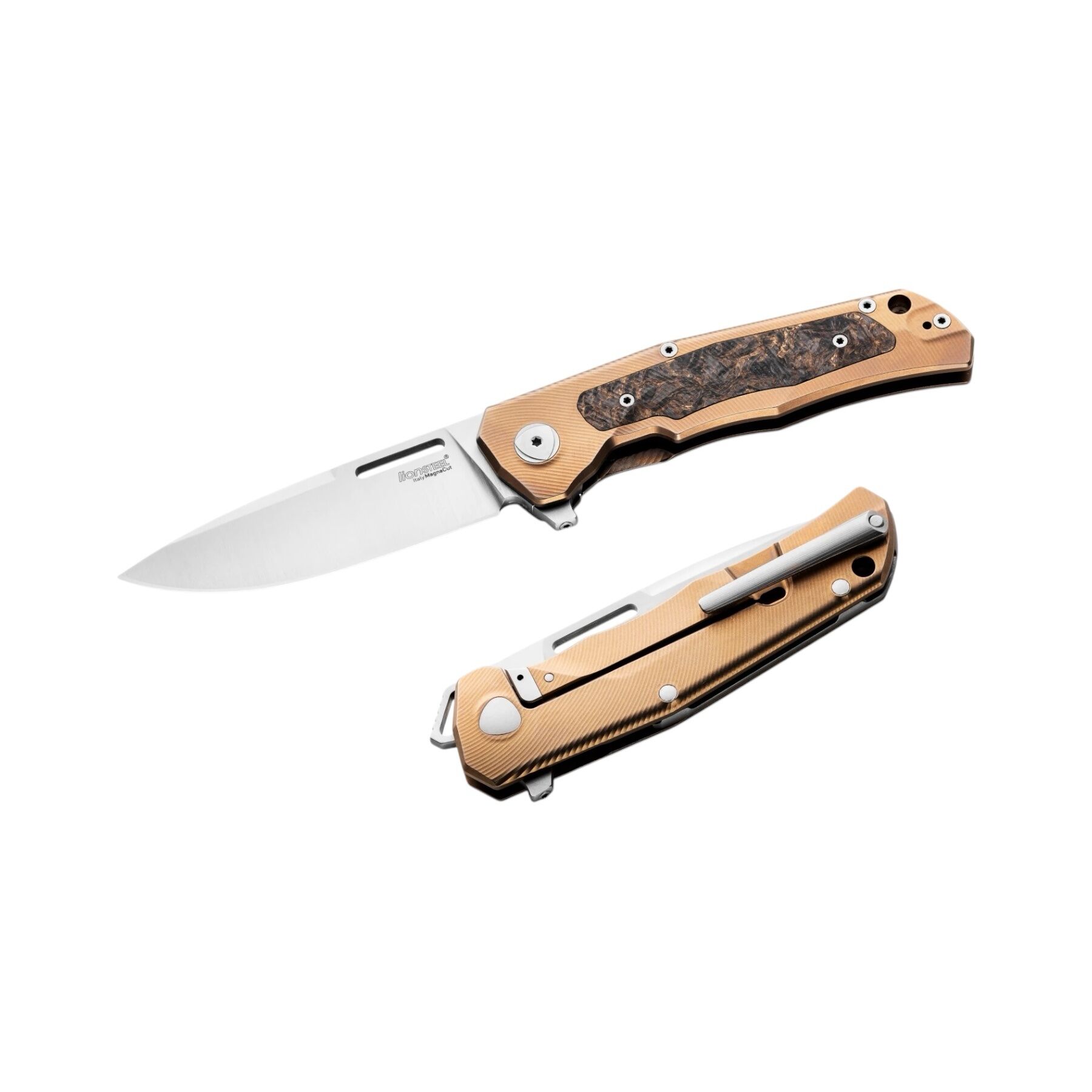 lionSTEEL - Q4ttro - Bronze titanium - CPM MagnaCut