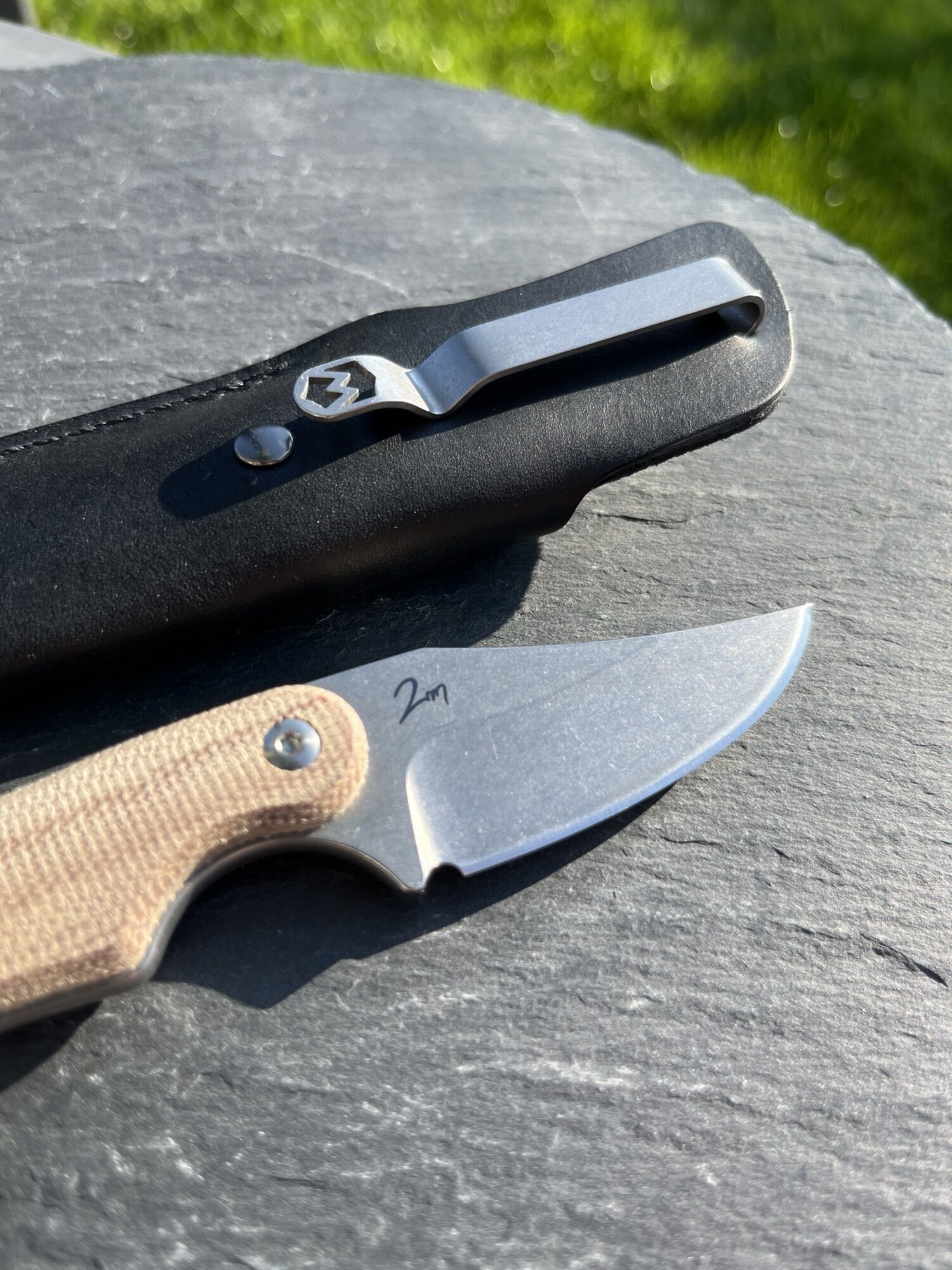 Mercury | Kali | Clip Point N690, Natural Canvas Micarta - Image 5