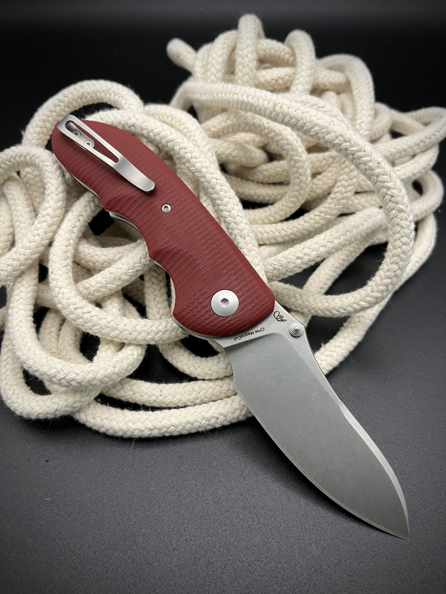 Viper | MOON | Magnacut / G10 red – Designed by Fabrizio Silvestrelli - Image 3
