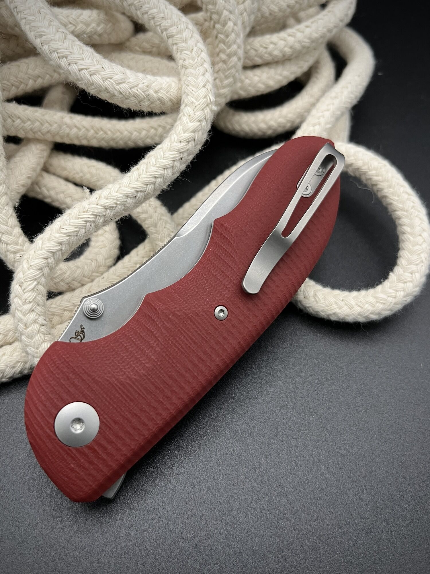 Viper | MOON | Magnacut / G10 red – Designed by Fabrizio Silvestrelli - Image 8