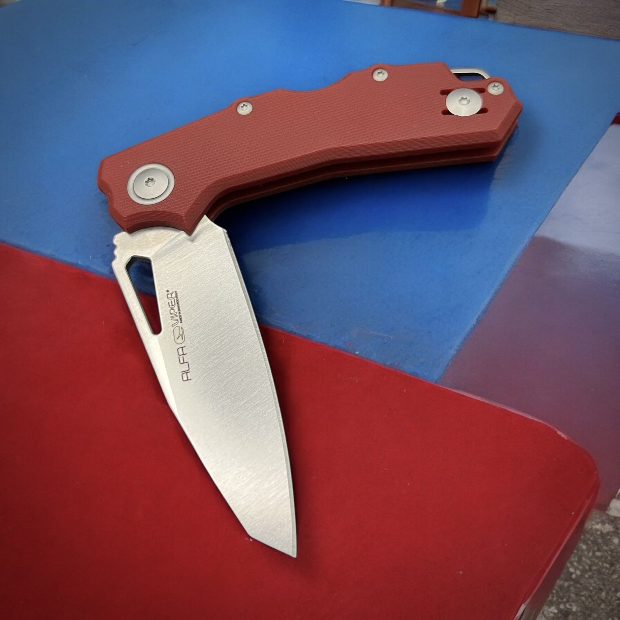 Viper | ALFA | Magnacut / G10 rot - Designed by Simone Tonolli – Bild 2