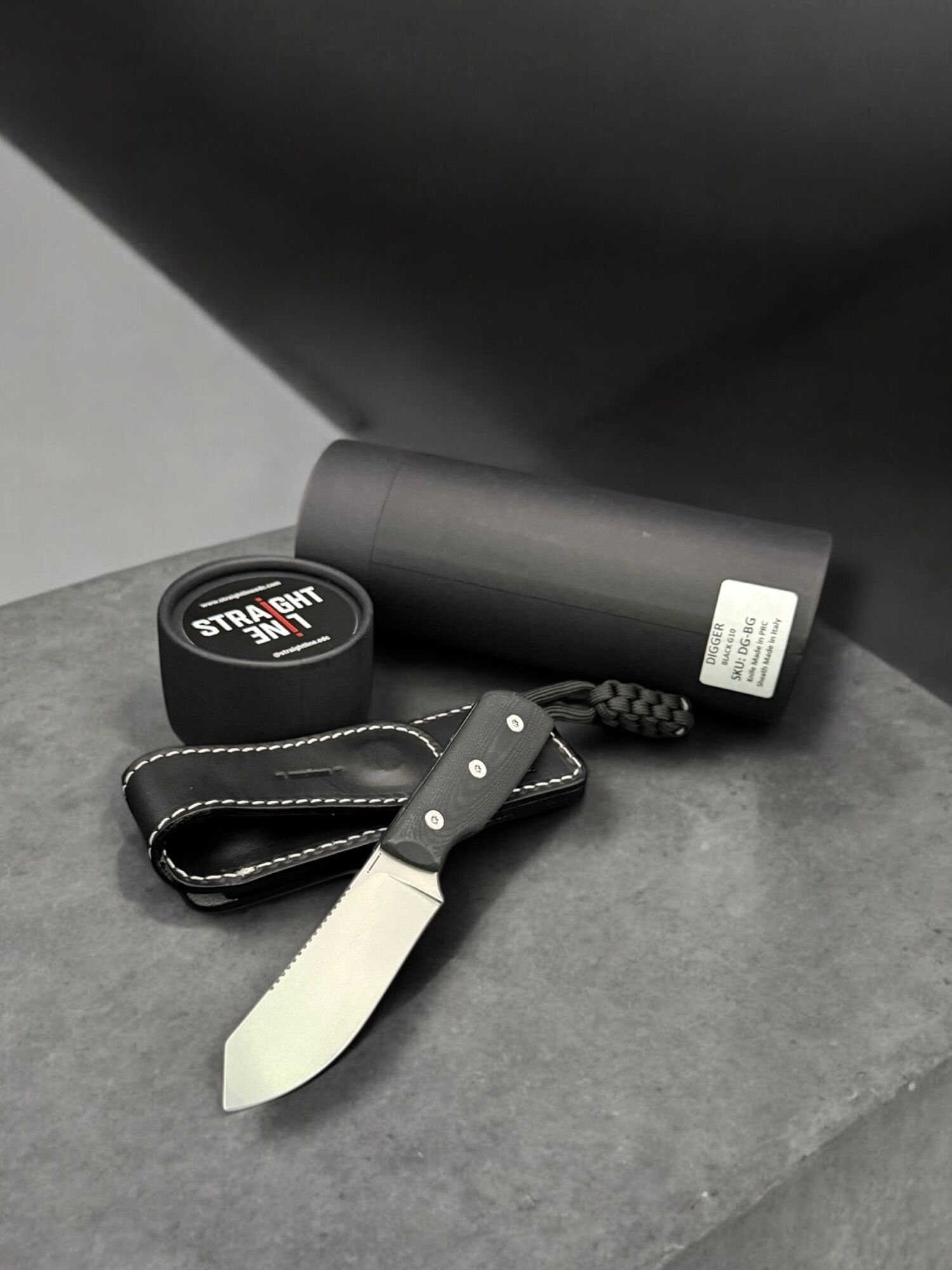 Straight Line EDC "DIGGER" 14C28N / Black G10 – Bild 7