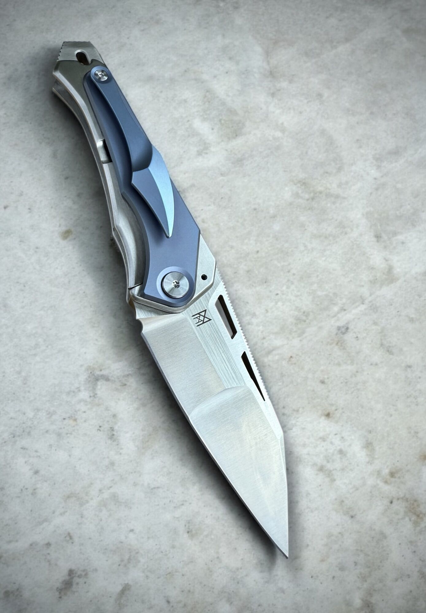 Midgards-Messer Zaria Titanfolder Frontflipper Linerlock 14C28N 42a konform – Bild 3