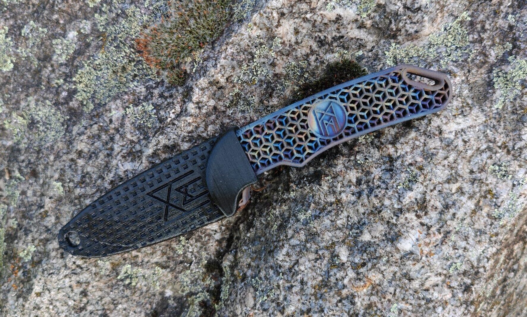 Midgards-Messer "HEXAGON" Ultralight / Full Titanium - 3D Printed - Image 6